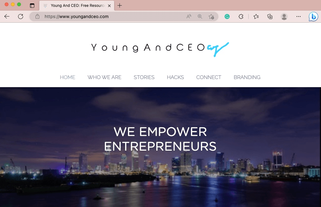 null Young and CEO Website